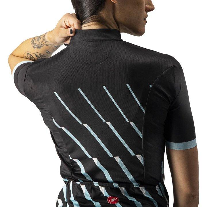 Castelli Pendio Womens Cycling Jersey (Light Black/Sky Light White) - BUMSONTHESADDLE
