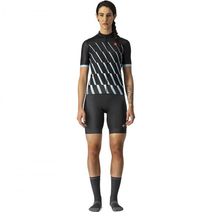 Castelli Pendio Womens Cycling Jersey (Light Black/Sky Light White) - BUMSONTHESADDLE