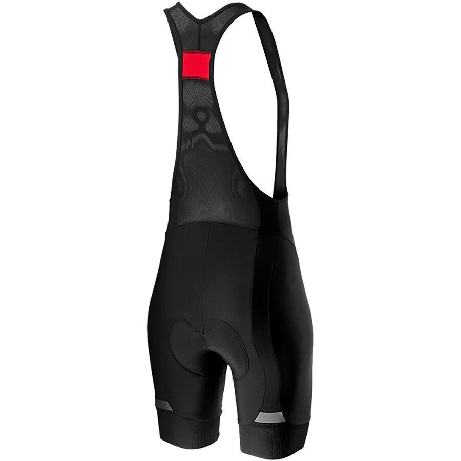 Castelli Prima Womens Cycling Bibshorts (Black/Dark Gray) - BUMSONTHESADDLE