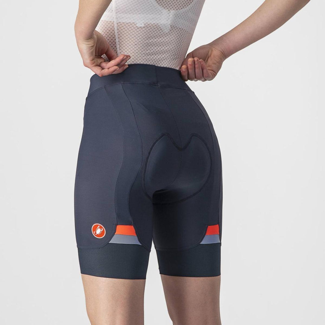 Castelli Prima Womens Cycling Shorts (Savile Blue/Brilliant Pink) - BUMSONTHESADDLE