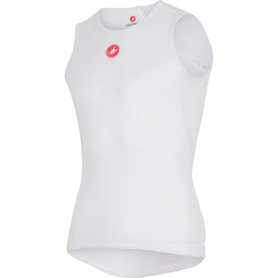 Castelli Pro Issue Sleeveless Baselayer (White) - BUMSONTHESADDLE