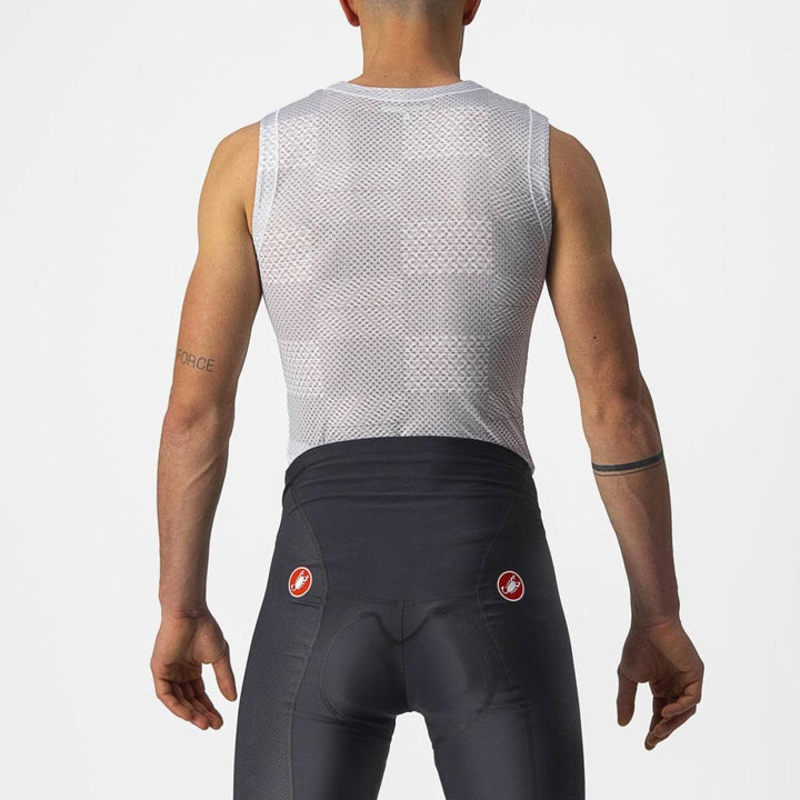 Castelli Pro Mesh Mens Cycling Baselayer (Silver Gray) - BUMSONTHESADDLE