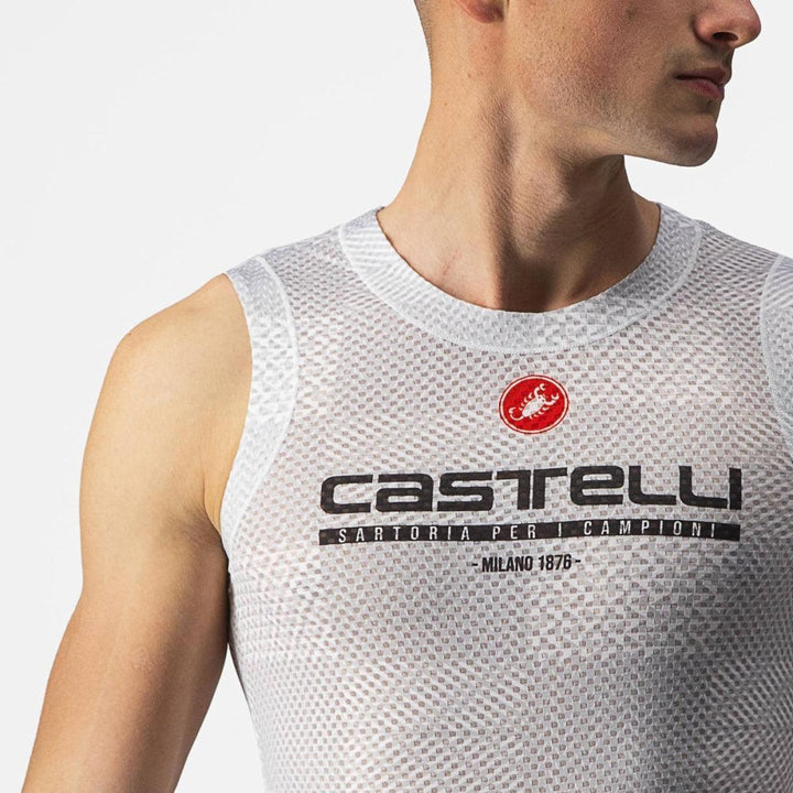 Castelli Pro Mesh Mens Cycling Baselayer (Silver Gray) - BUMSONTHESADDLE