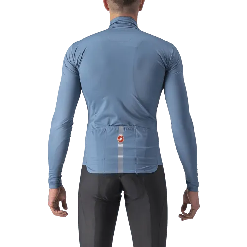 Castelli Pro Thermal Mid LS Mens Cycling Jersey (Steel Blue) - BUMSONTHESADDLE