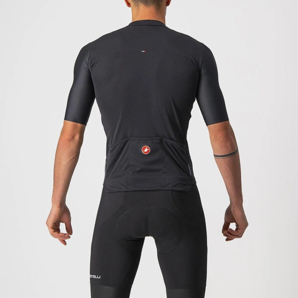 Castelli Prologo 7 Mens Cycling Jersey (Light Black/Silver Gray/Ivory) - BUMSONTHESADDLE