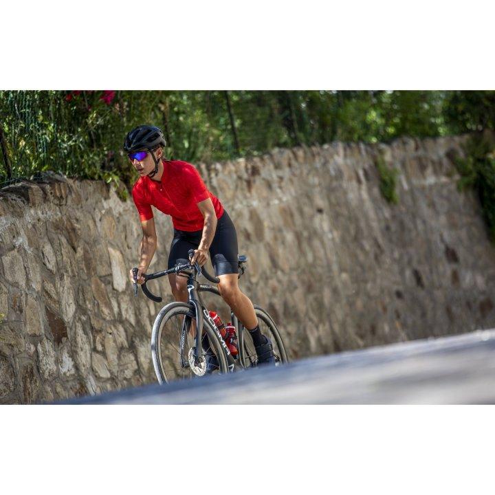 Castelli Promessa Jacquard Womens Cycling Jersey (Red) - BUMSONTHESADDLE