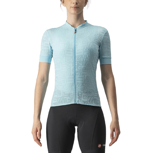 Castelli Promessa Jacquard Womens Cycling Jersey (Skylight) - BUMSONTHESADDLE