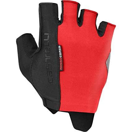 Castelli Rosso Corsa Espresso Mens Cycling Gloves (Red) - BUMSONTHESADDLE