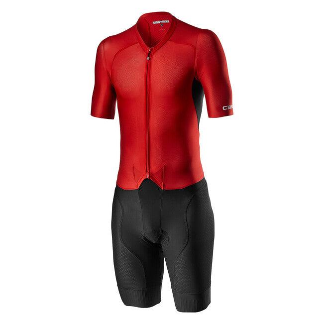 Castelli Sanremo 4.1 Speedsuit (Black/Red) - BUMSONTHESADDLE