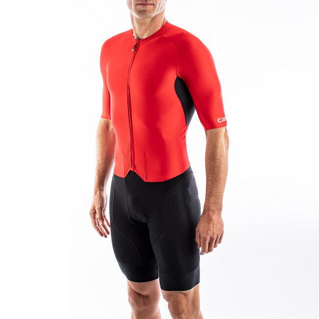 Castelli Sanremo 4.1 Speedsuit (Black/Red) - BUMSONTHESADDLE