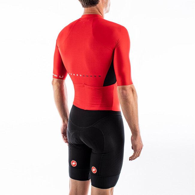 Castelli Sanremo 4.1 Speedsuit (Black/Red) - BUMSONTHESADDLE