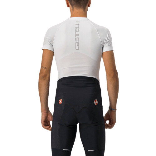 Castelli Seamless SS Mens Cycling Baselayer (White) - BUMSONTHESADDLE