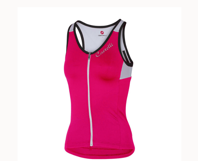 Castelli Solare Top (Raspberry/White/Black) - BUMSONTHESADDLE