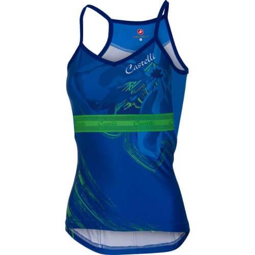 Castelli Spaghettino Top (Matte Blue/Kelly Green)