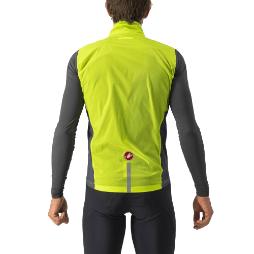 Castelli Squadra Stretch Mens Cycling Jacket (Electric Lime/Dark Gray) - BUMSONTHESADDLE