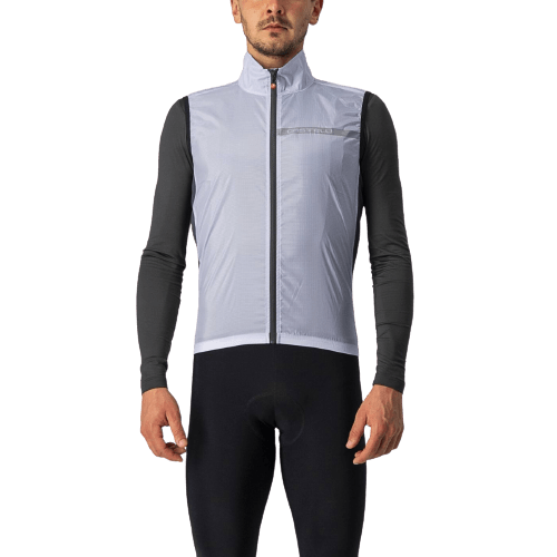 Castelli Squadra Stretch Mens Cycling Jacket (Silver Gray/Dark Gray) - BUMSONTHESADDLE