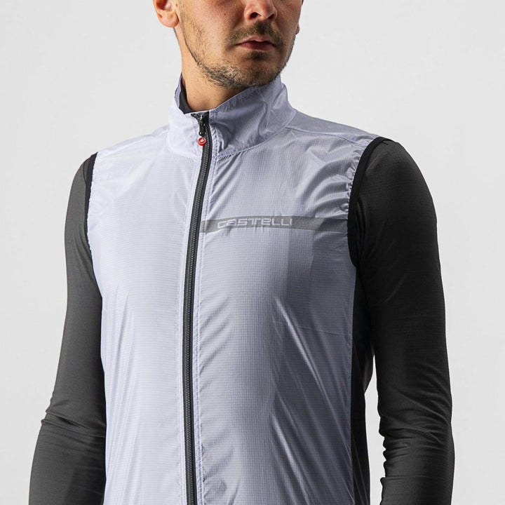 Castelli Squadra Stretch Mens Cycling Jacket (Silver Gray/Dark Gray) - BUMSONTHESADDLE