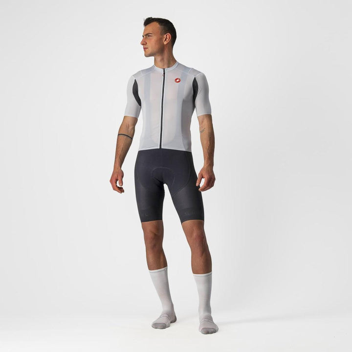 Castelli Superleggera 2 Mens Cycling Jersey (Silver Gray) - BUMSONTHESADDLE