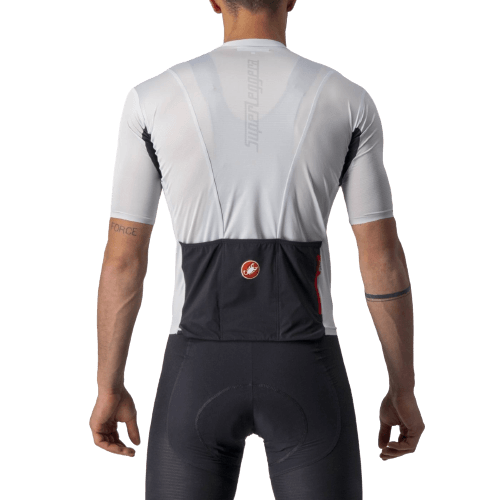 Castelli Superleggera 2 Mens Cycling Jersey (Silver Gray) - BUMSONTHESADDLE