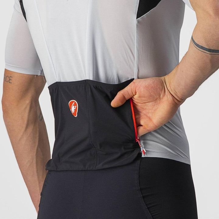 Castelli Superleggera 2 Mens Cycling Jersey (Silver Gray) - BUMSONTHESADDLE