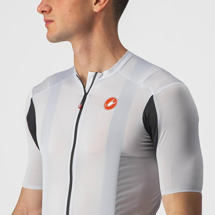 Castelli Superleggera 2 Mens Cycling Jersey (Silver Gray) - BUMSONTHESADDLE