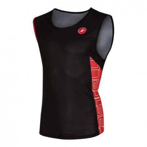 Castelli T.O. ALII Run Top (Black/Red) - BUMSONTHESADDLE