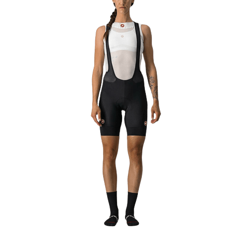 Castelli Velocissima 2 Womens Cycling Bibshorts (Black/Dark Gray) - BUMSONTHESADDLE