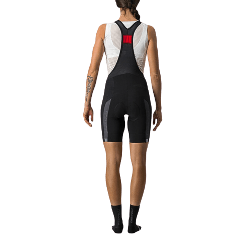 Castelli Velocissima 2 Womens Cycling Bibshorts (Black/Dark Gray) - BUMSONTHESADDLE