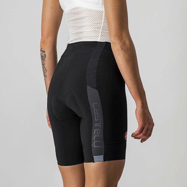 Castelli Velocissima 2 Womens Cycling Shorts (Black/Dark Gray) - BUMSONTHESADDLE