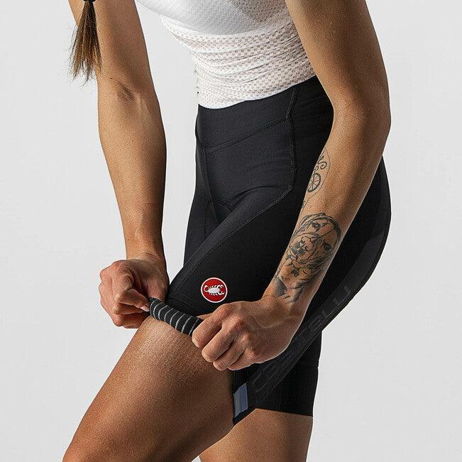 Castelli Velocissima 2 Womens Cycling Shorts (Black/Dark Gray) - BUMSONTHESADDLE