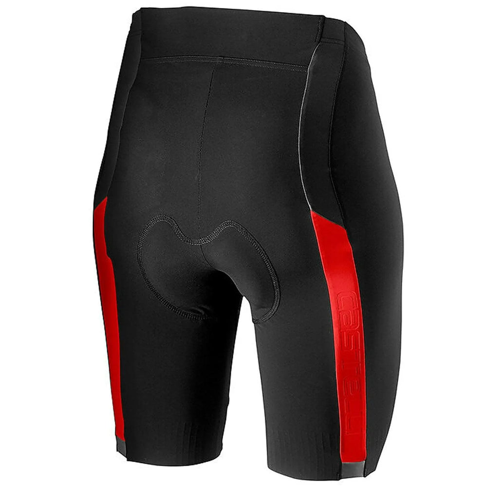 Castelli Velocissima 2 Womens Cycling Shorts (Black/Red) - BUMSONTHESADDLE