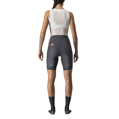 Castelli Velocissima 3 Womens Cycling Shorts (Dark Gray/Brilliant Pink) - BUMSONTHESADDLE