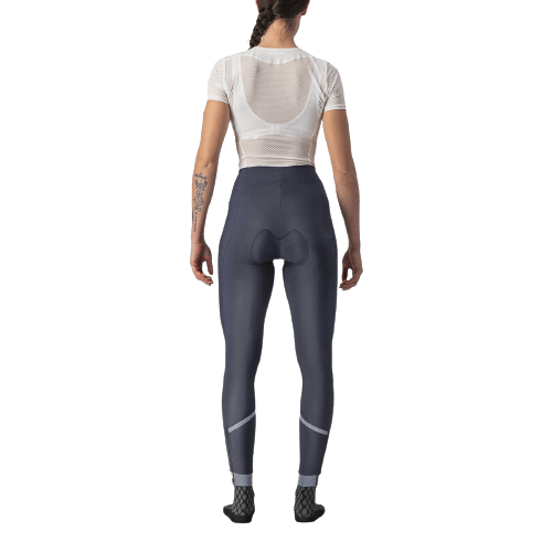 Castelli Velocissima Thermal Womens Cycling Tight (Savile Blue/Silver-Silver Reflex) - BUMSONTHESADDLE