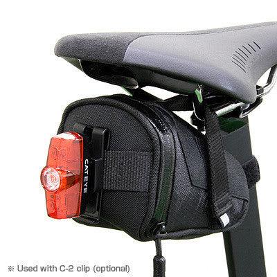 Cateye Rapid Mini 25 Rear Light (Black) - BUMSONTHESADDLE