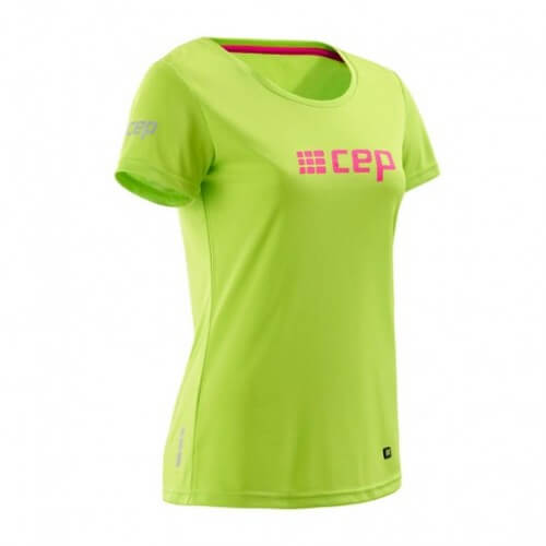 CEP Compression Run Shirt (Lime/Pink)