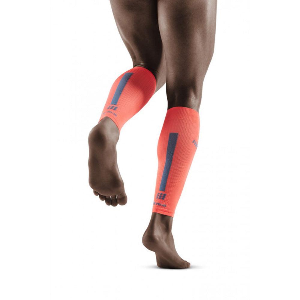 Cep Compression Calf Sleeves 3.0 (Coral/Grey) - BUMSONTHESADDLE