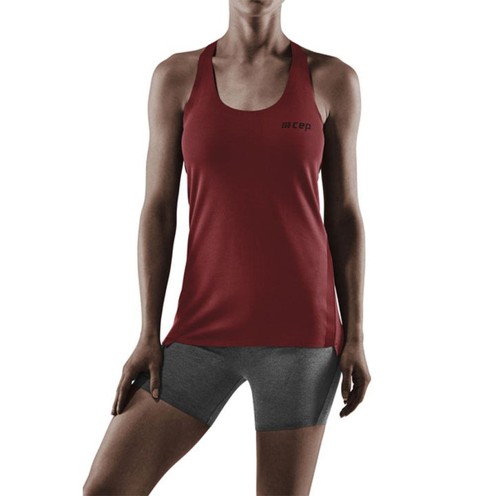 CEP Compression Training Tank Top (Cardio Cherry) - BUMSONTHESADDLE