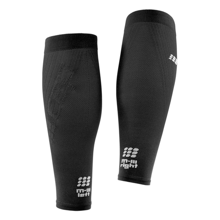 Cep Compression Ultralight Calf Sleeves (Black/Light Grey) - BUMSONTHESADDLE