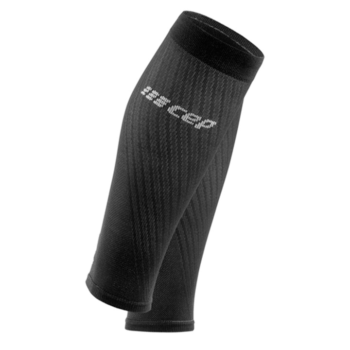 Cep Compression Ultralight Calf Sleeves (Black/Light Grey) - BUMSONTHESADDLE