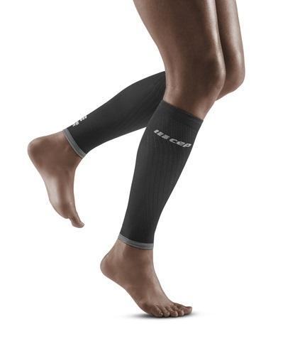 Cep Compression Women's Ultralight Calf Sleeves (Black/Light Grey) - BUMSONTHESADDLE