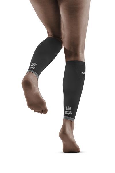 Cep Compression Women's Ultralight Calf Sleeves (Black/Light Grey) - BUMSONTHESADDLE