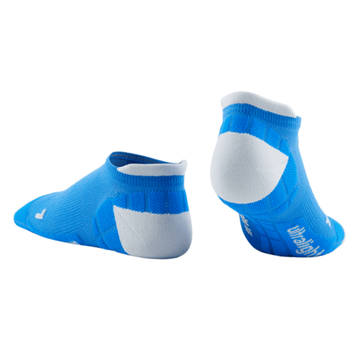 CEP Ultralight No Show Mens Compression Socks (Electric Blue/Light Grey) - BUMSONTHESADDLE