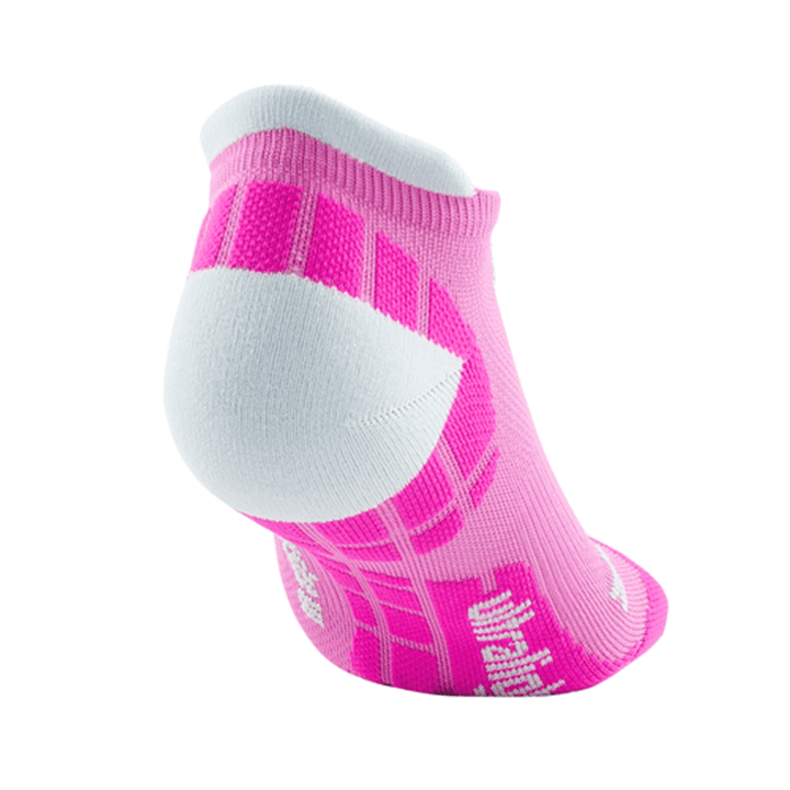 CEP Ultralight No Show Womens Compression Socks (Electric Pink/Light Grey) - BUMSONTHESADDLE