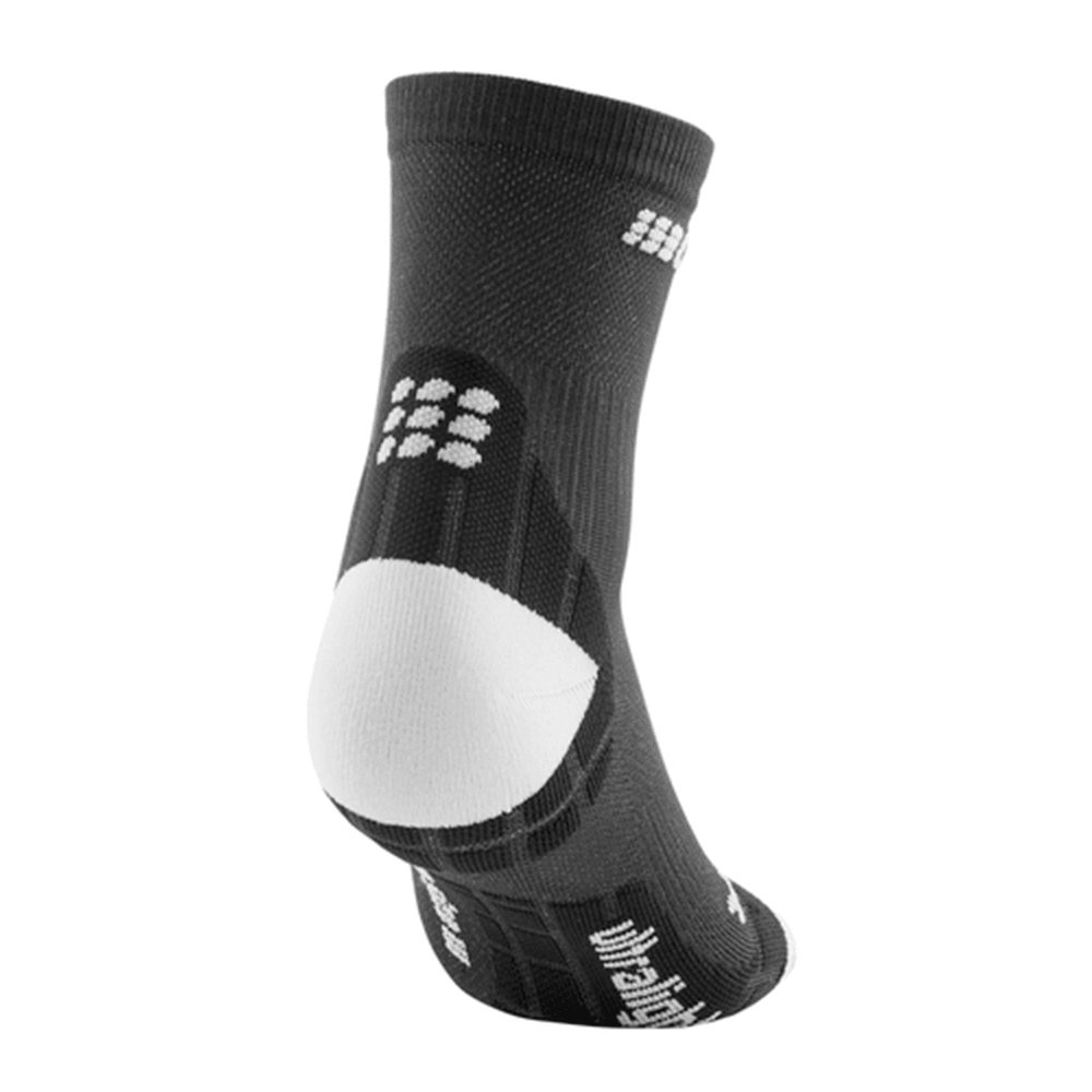 CEP Ultralight Short Womens Compression Socks (Black/Light Grey) - BUMSONTHESADDLE