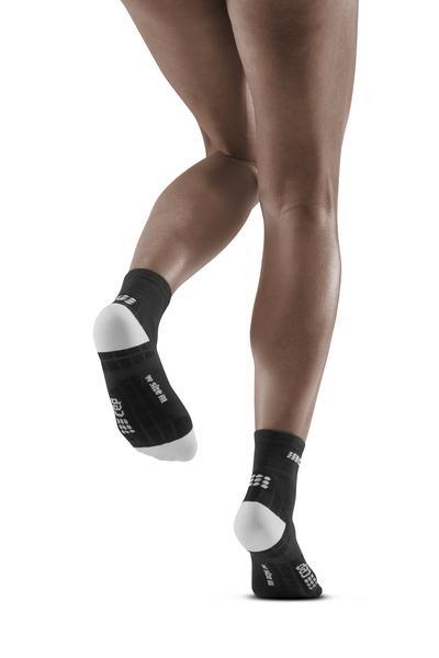 CEP Ultralight Short Womens Compression Socks (Black/Light Grey) - BUMSONTHESADDLE