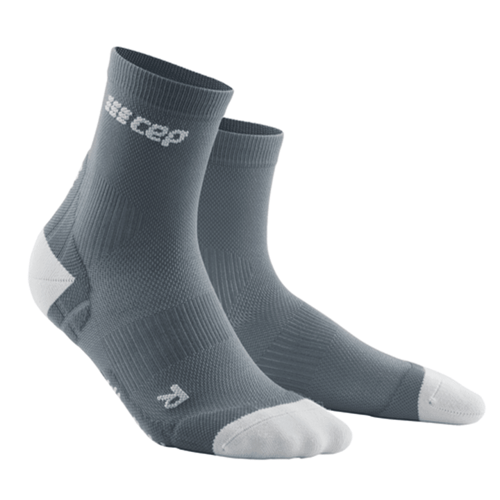 CEP Ultralight Short Womens Compression Socks (Grey/Light Grey) - BUMSONTHESADDLE