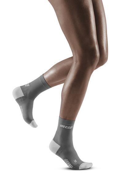 CEP Ultralight Short Womens Compression Socks (Grey/Light Grey) - BUMSONTHESADDLE