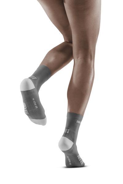 CEP Ultralight Short Womens Compression Socks (Grey/Light Grey) - BUMSONTHESADDLE