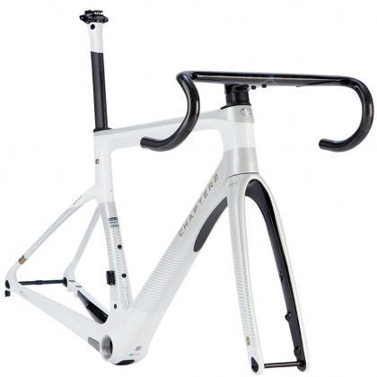 Chapter 2 KOKO Disc Brake Road Frameset (White/Grey) - BUMSONTHESADDLE