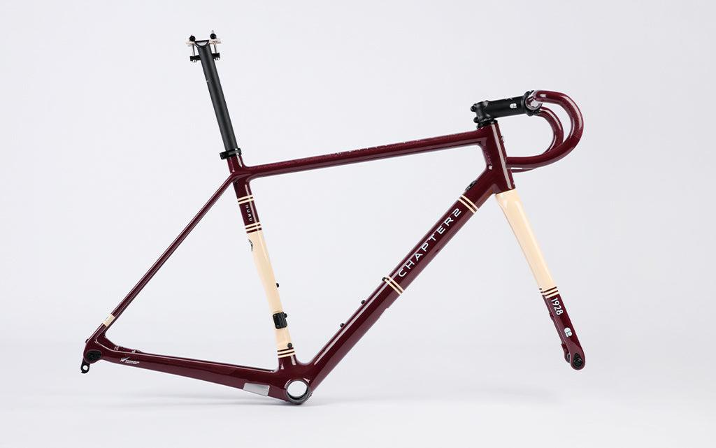 Chapter2 Huru Disc Brake Frameset (Maroon) - BUMSONTHESADDLE